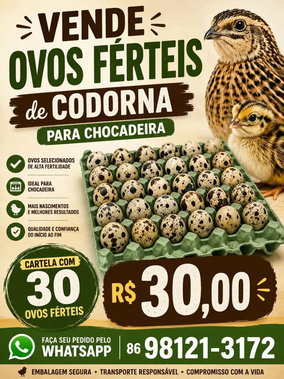 Codorna ovos