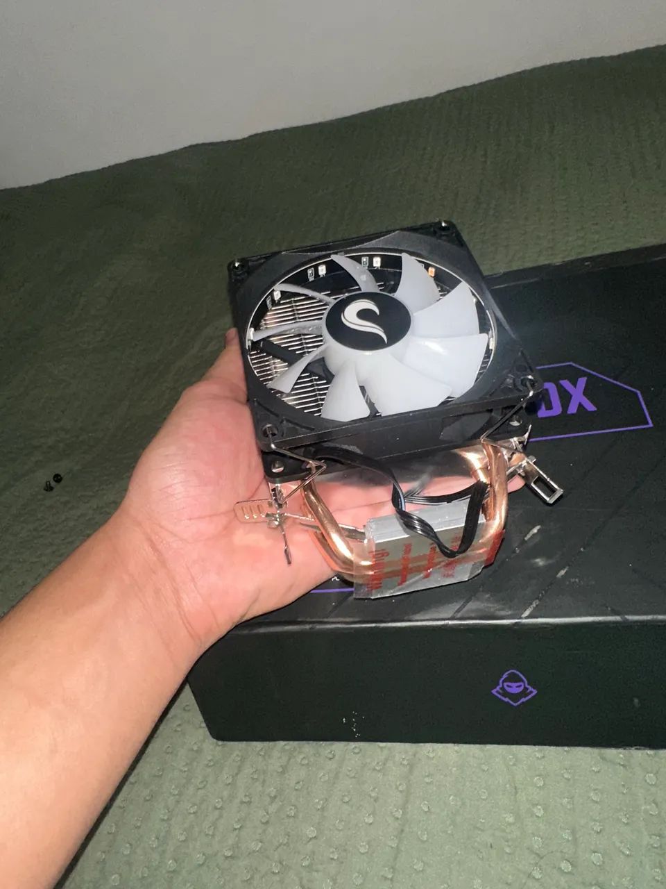 KIT ryzen 5 5500 e a520m e cooler NOVO - Foto 4