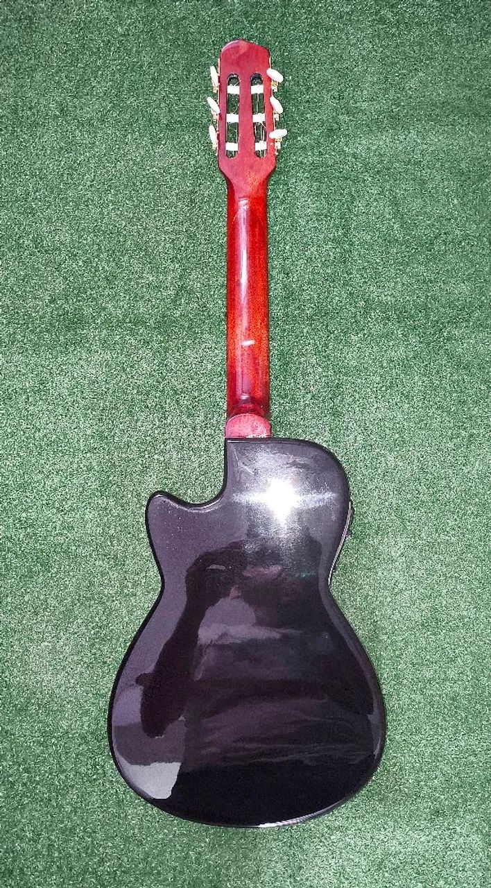 Violão Black  De Luthier Sólido eletrico - Foto 2