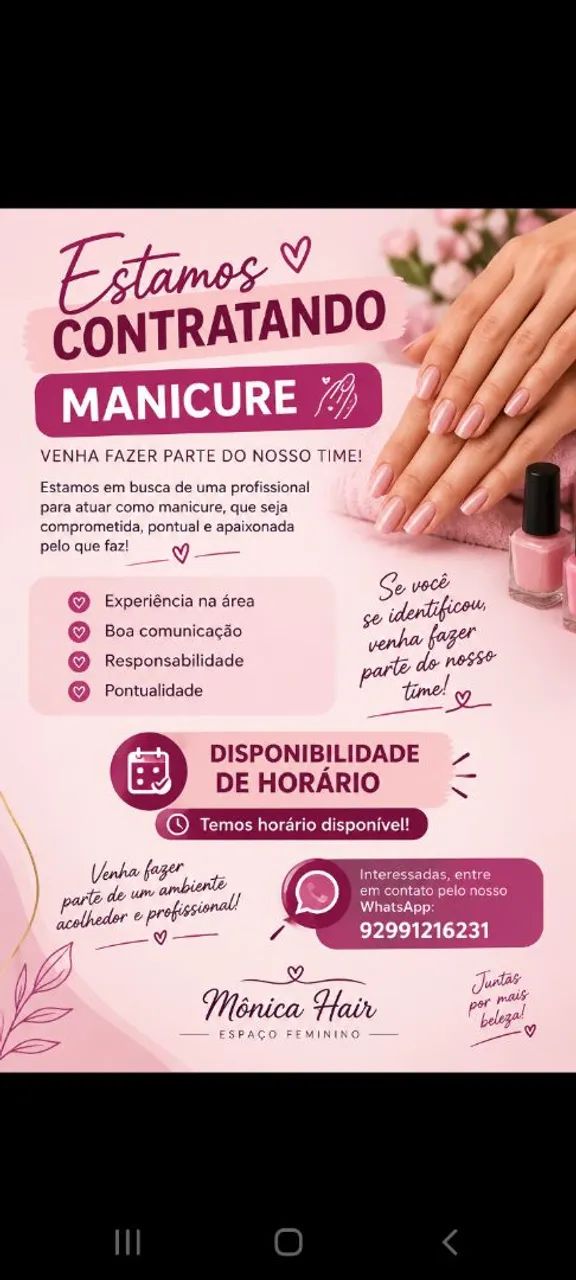  Precisa -se de profissionais  da área da beleza  - Foto 2