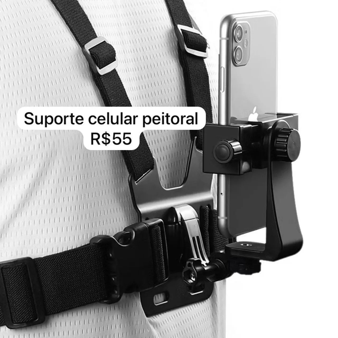 SUPORTE PEITORAL CELULAR/GOPRO