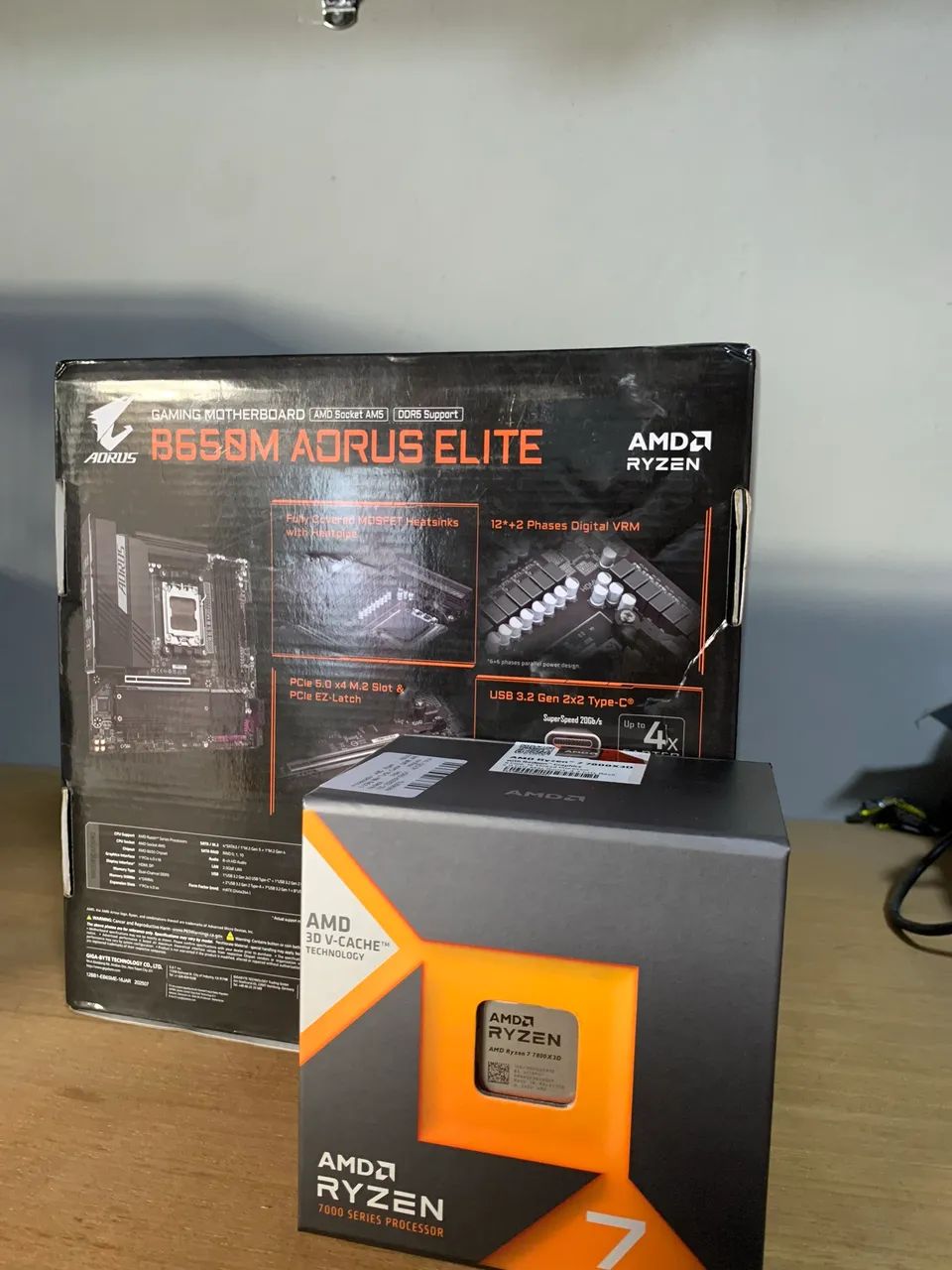 Ryzen 7 7800x3d + B650m Aorus Elite - Foto 2
