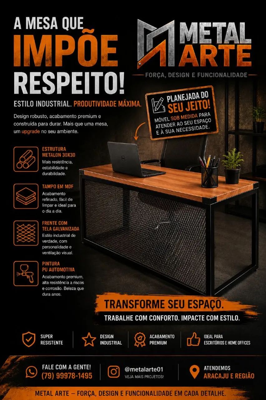 Móveis estilo industrial 