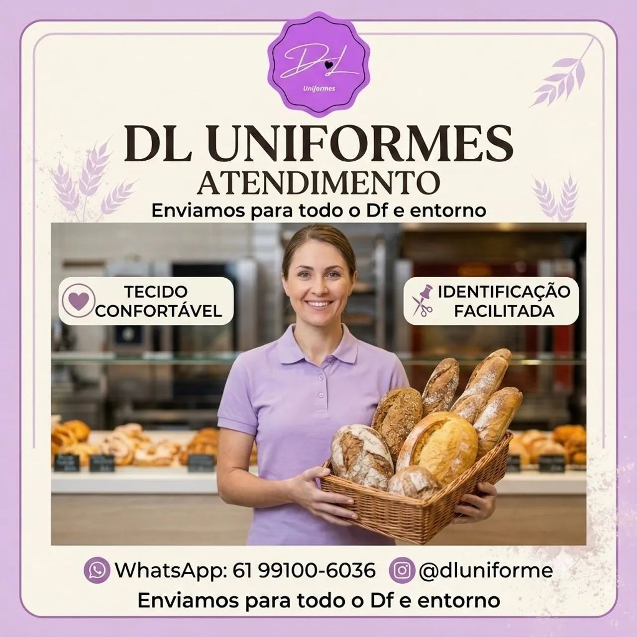 Uniformes Supermercados - Padarias e Açougue | Personalizado  - Foto 3