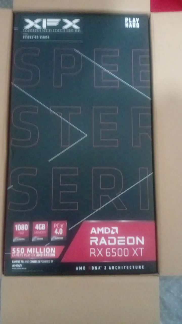 Placa de vídeo RX 6500xt 4GB, XFX