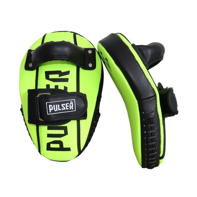 Par Manopla Longa Chute Aparador Muay Thai Com Pegador Pulser Thunder