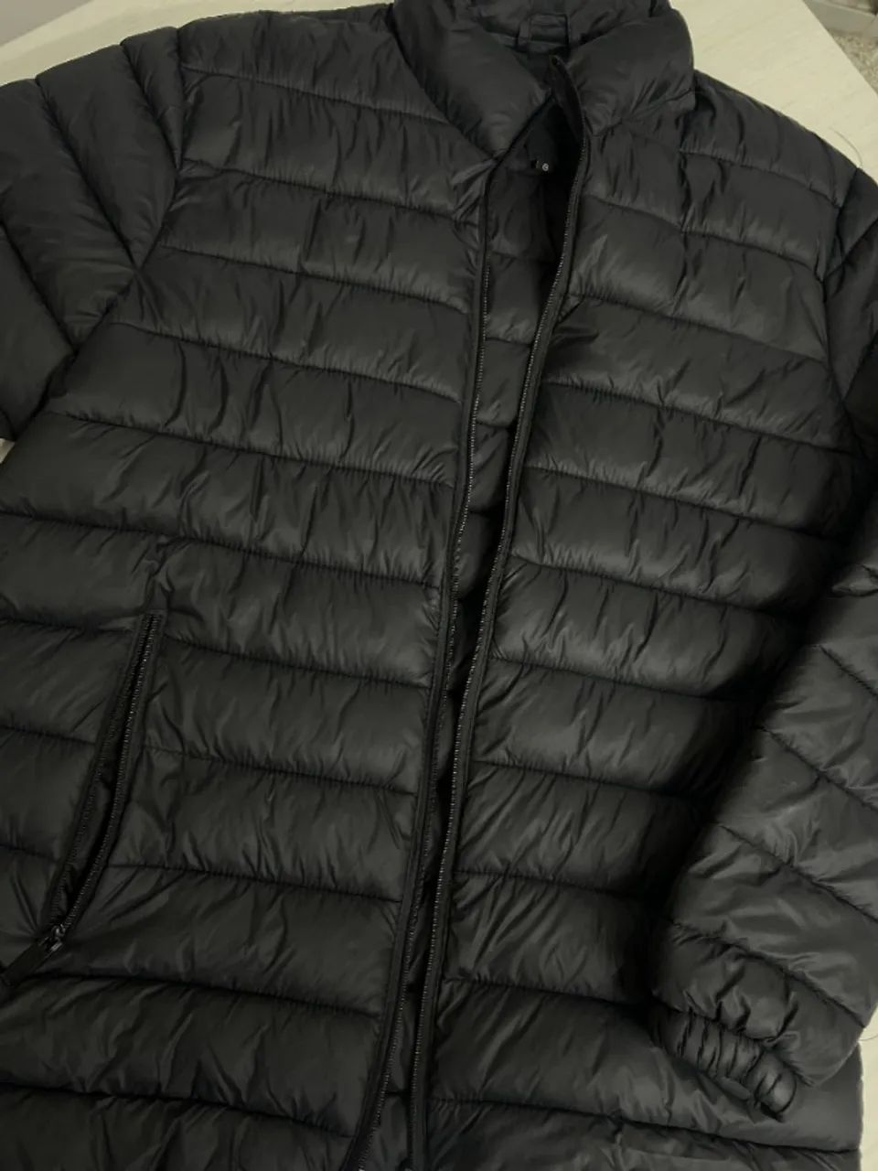 Jaqueta puffer preta tamanho G - Foto 5