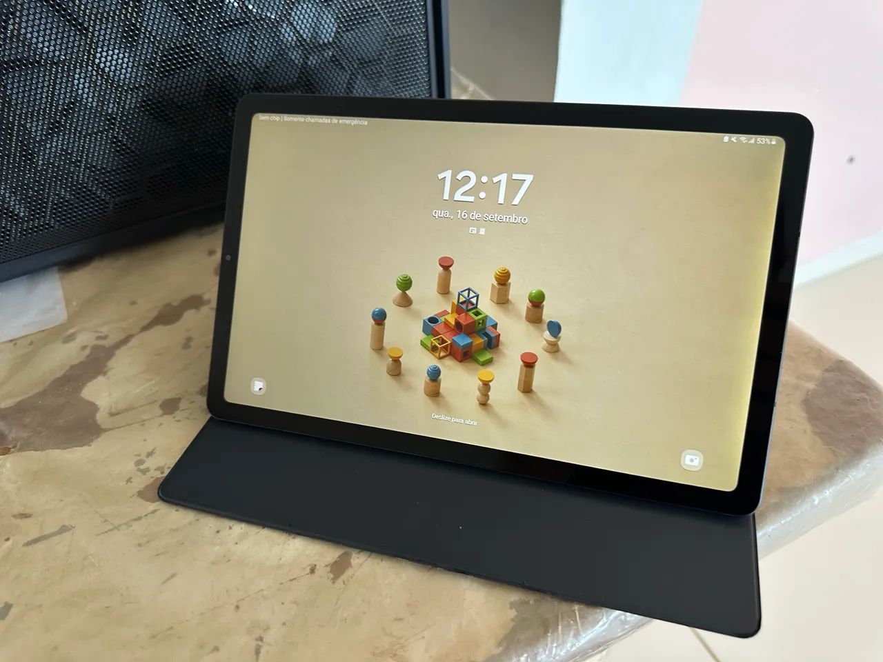 Tablet Samsung Galaxy S6 Lite (versão 4G + Wifi) impecável  - Foto 3