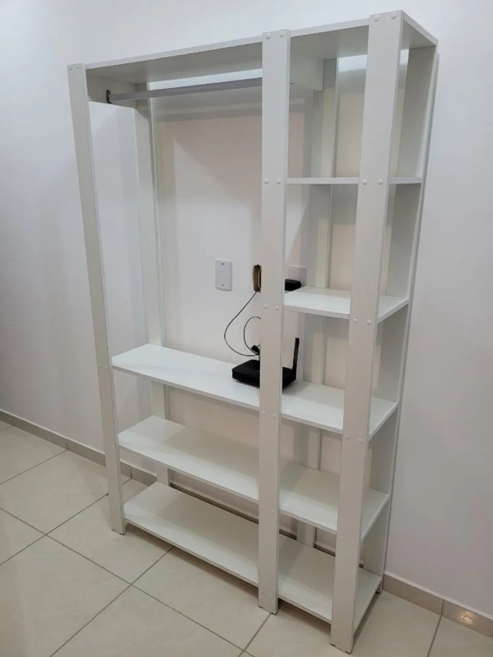 Armário vazado em MDF Branco - Foto 2