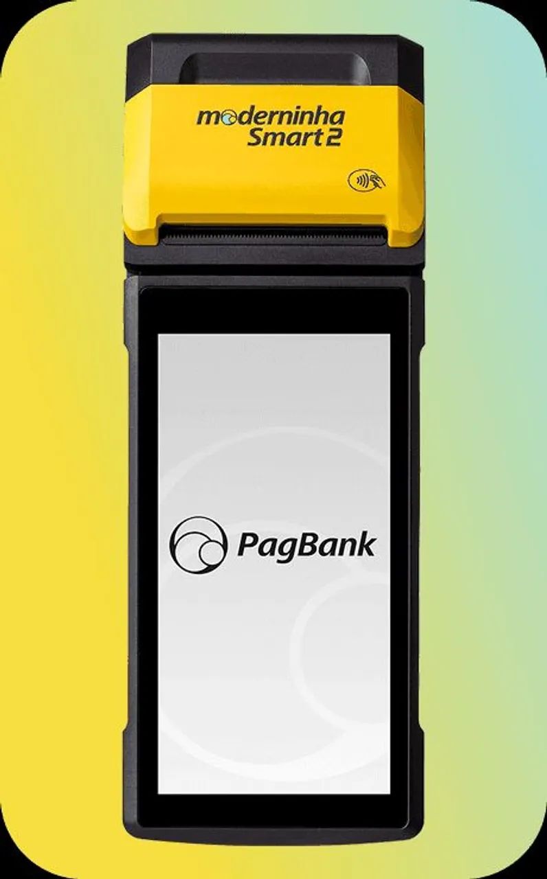Maquineta de cartão moderninha smart pagbank - Foto 2