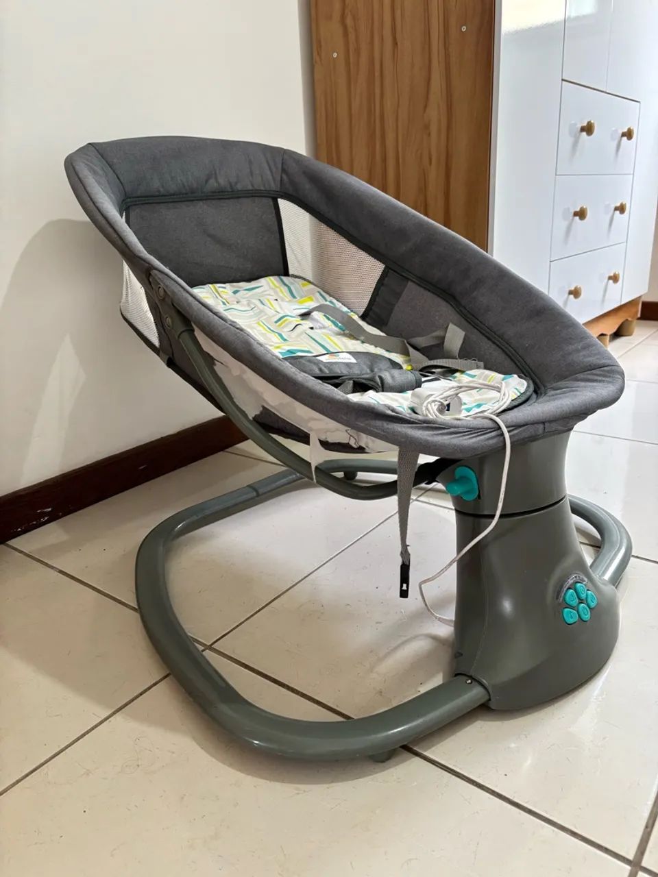 Cadeira mastela com balanço automático com timer e música - Foto 3