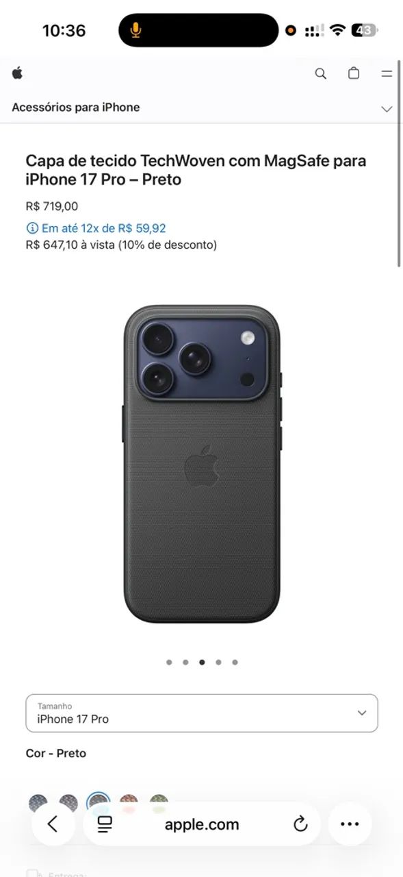 Capa 17 pro max 