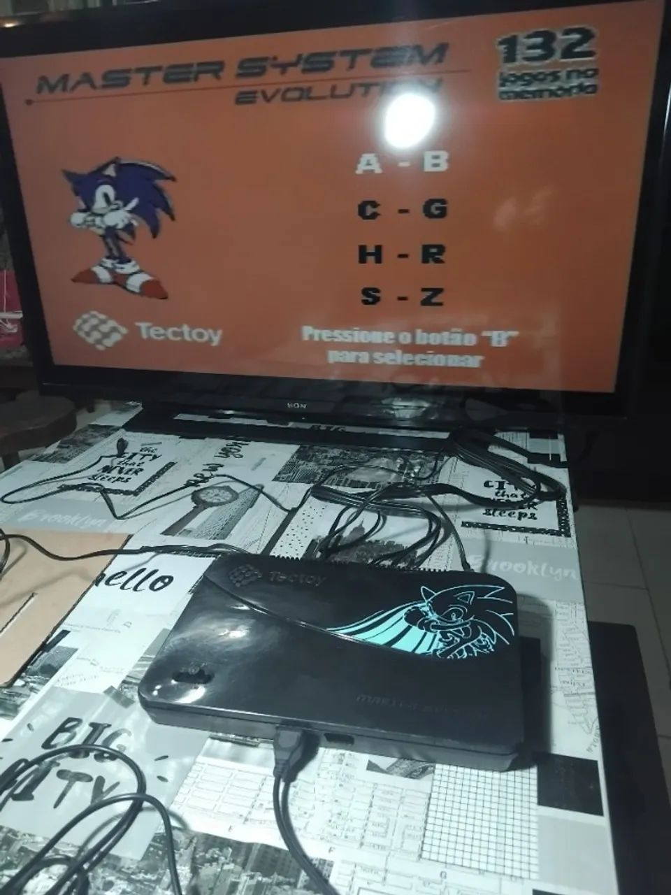 Console Tectoy Sega Master System Evolution Com 1 Controle +  1 Cabo Av  - Foto 2