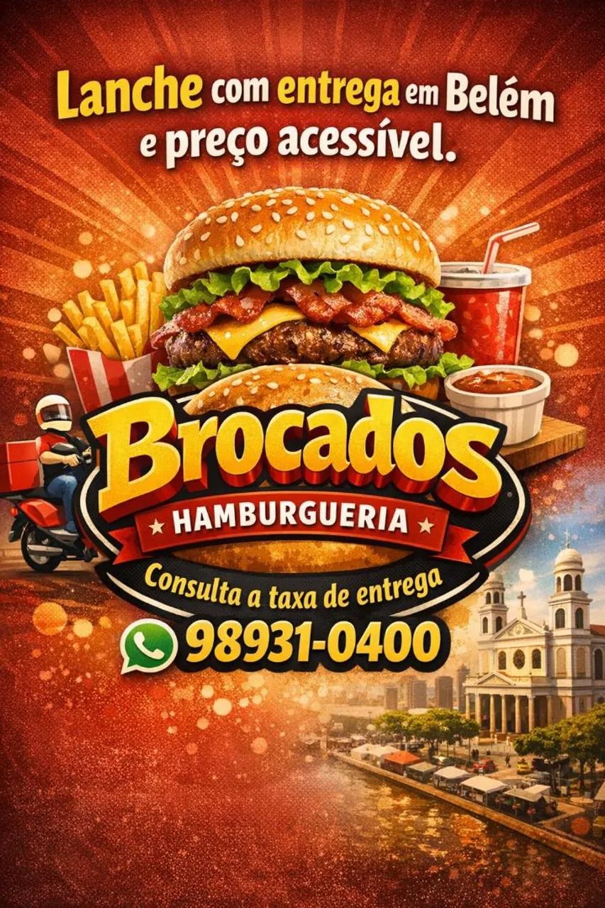 ? LANCHES DELICIOSOS COM ENTREGA EM BELÉM! ?