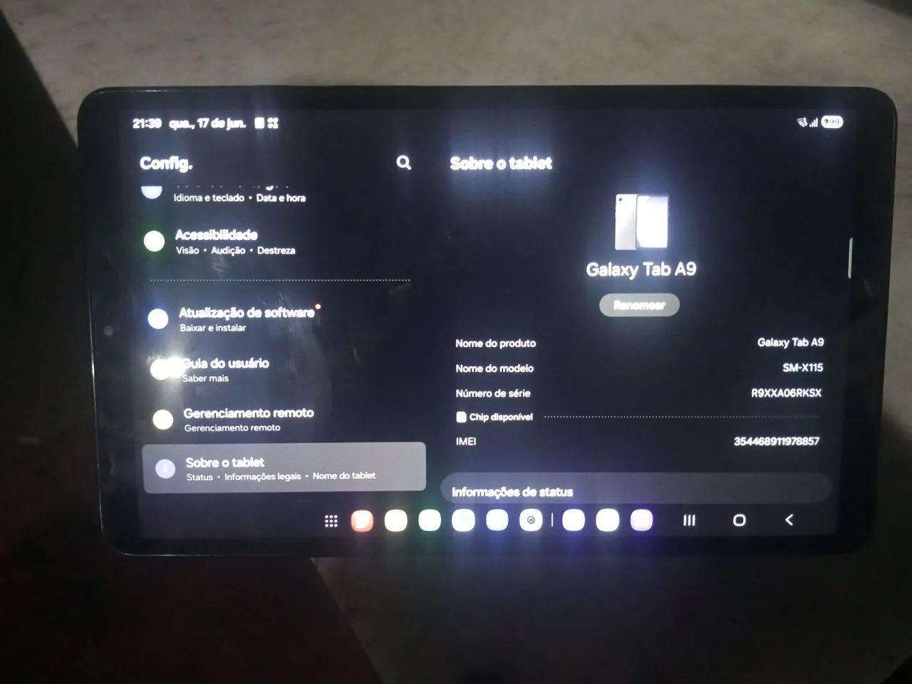 Tablet Samsung 