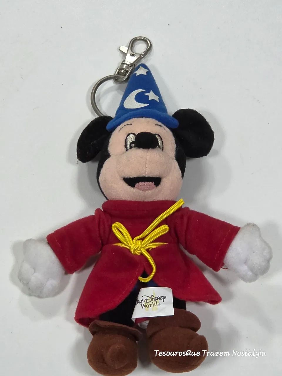 Chaveiro Pelúcia Mickey Mágico/Feiticeiro 19cm Disney Parks - Foto 2