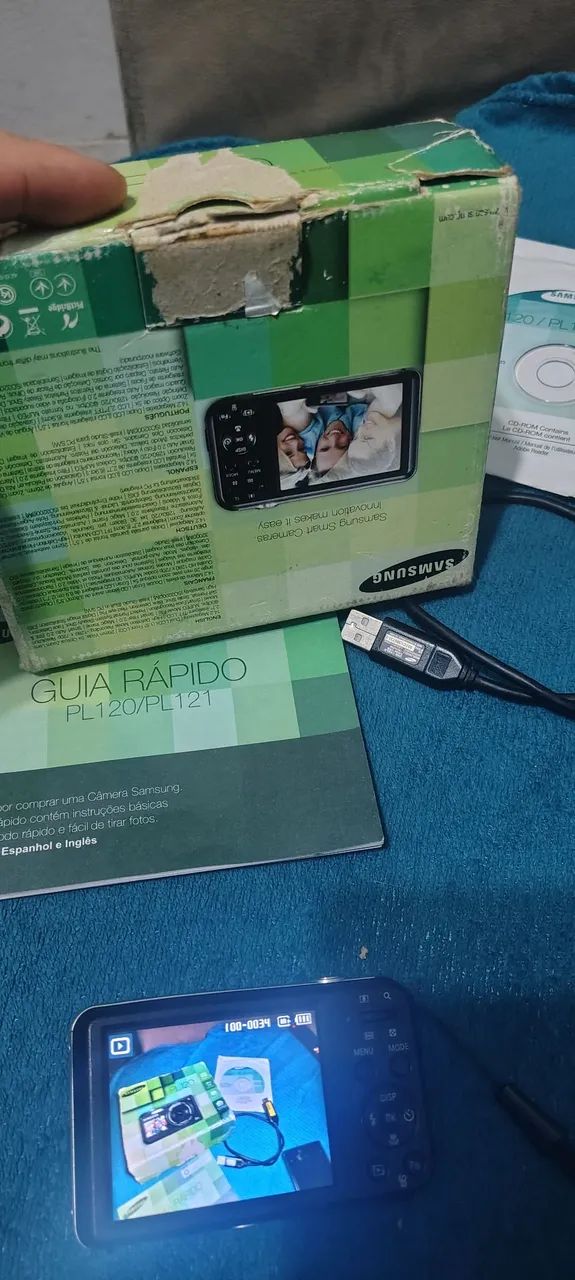câmera top com 2 visor funcionando perfeitamente na caixa  - Foto 3
