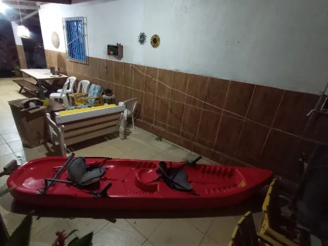 Caiaque duplo adaptado para pesca com motor kawashima jet turbo 51,7 cc 2T  - Foto 5