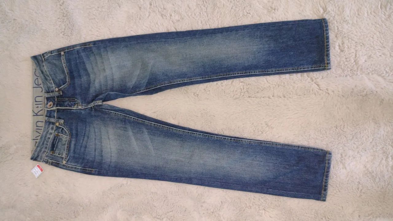 Calça jeans 34 Calvin Klein  - Foto 4