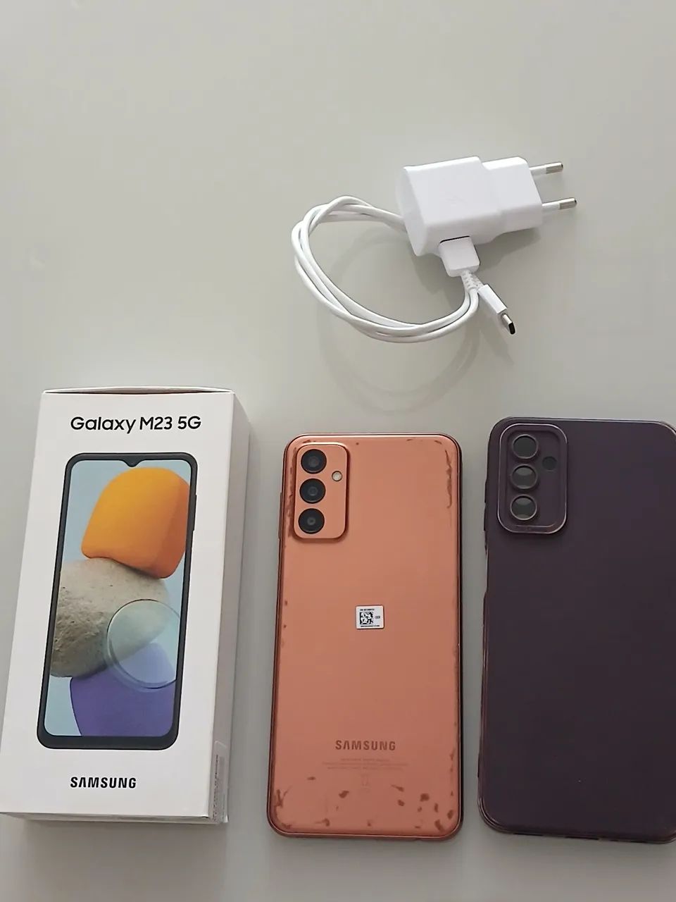 Celular Samsung M23 5G com acessórios e caixa - Foto 4