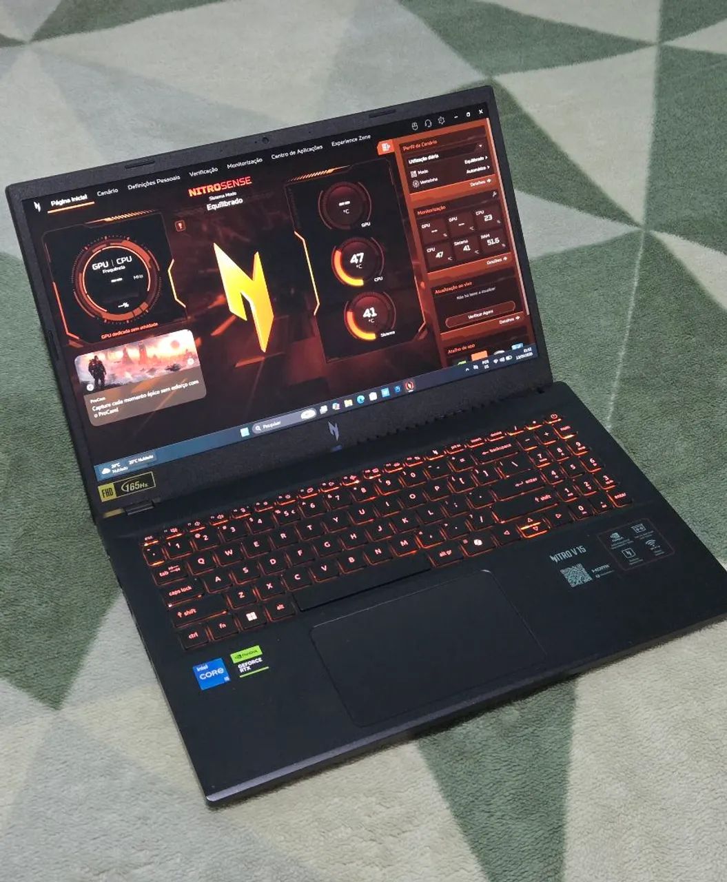 NOTEBOOK GAMER ACER NITRO V15 I5 RTX 5050 - Foto 2