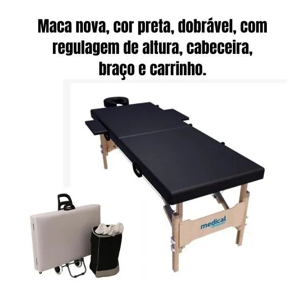 Maca Portátil para esteticista, massoterapeuta
