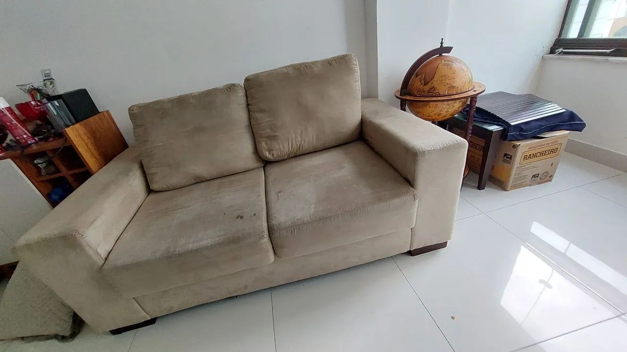 Sofá para 2 pessoas em camurça  - Foto 3