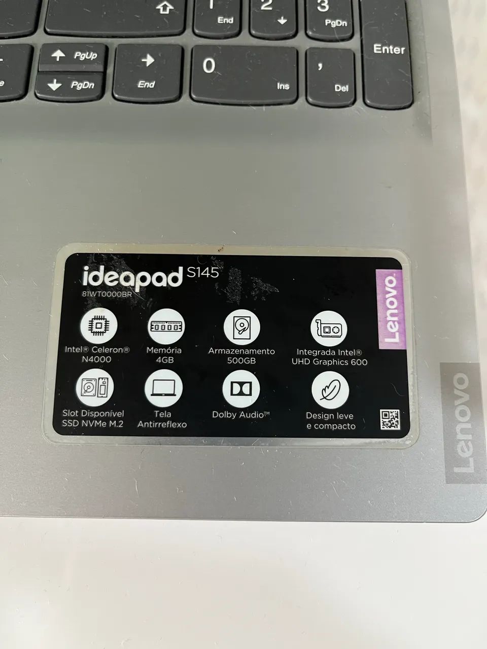 Vendo notebook Lenovo ideapad
