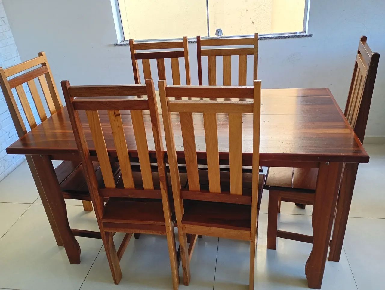 Mesa de madeira (6 lugares) - Foto 3