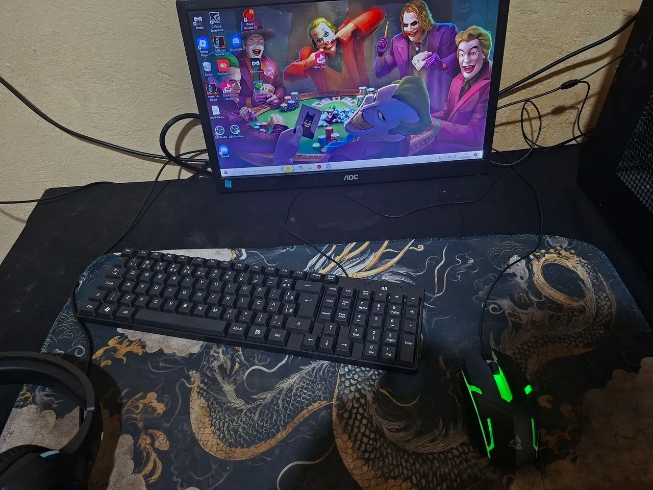 PC Completo Intel Core i5 + Monitor + Teclado e Mouse (Rápido com SSD)