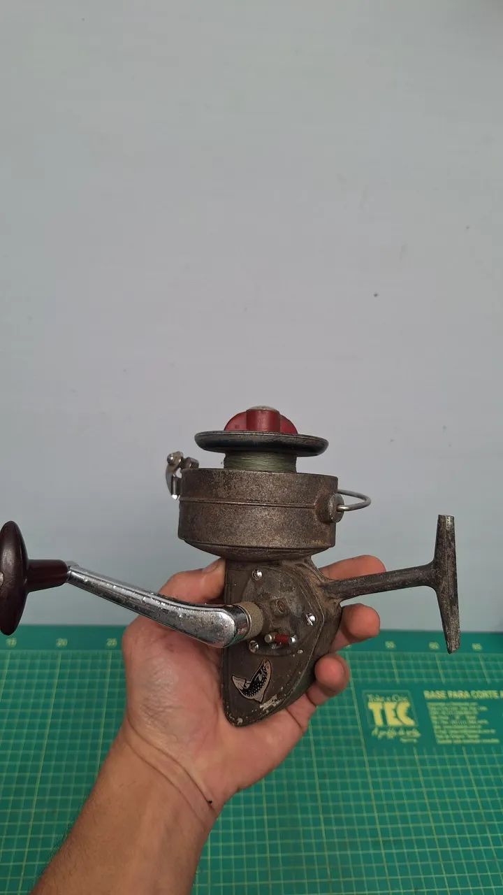 Molinete de pesca gi vintage Dam Quick 550 alemão  - Foto 3