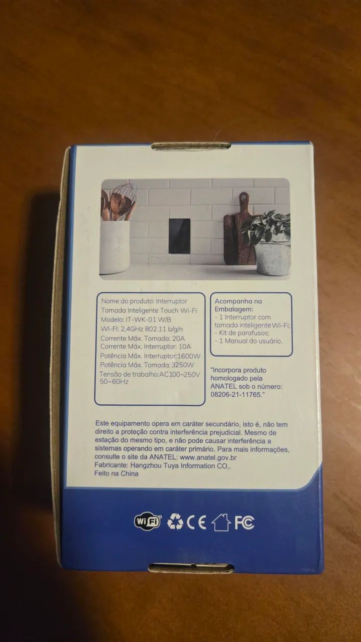 Interruptor com tomada inteligente Touch Wi-Fi da Nova Digital  - Foto 2