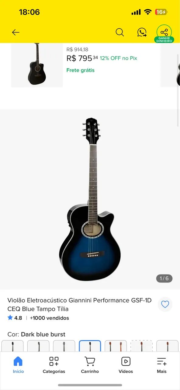 VIOLÃO GIANNINI - Foto 4