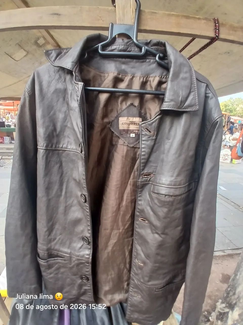 Jaqueta vintage couro 