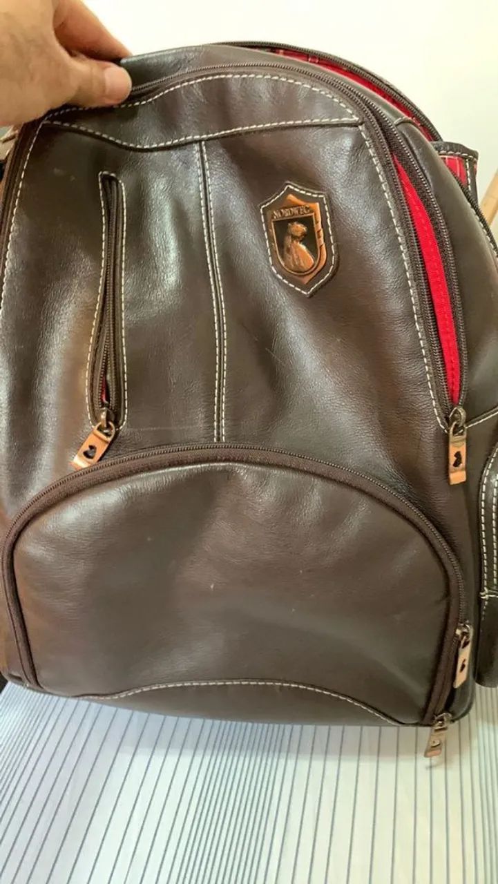 MOCHILA COURO LEGÍTIMO NORDWEG ORIGINAL - Foto 3