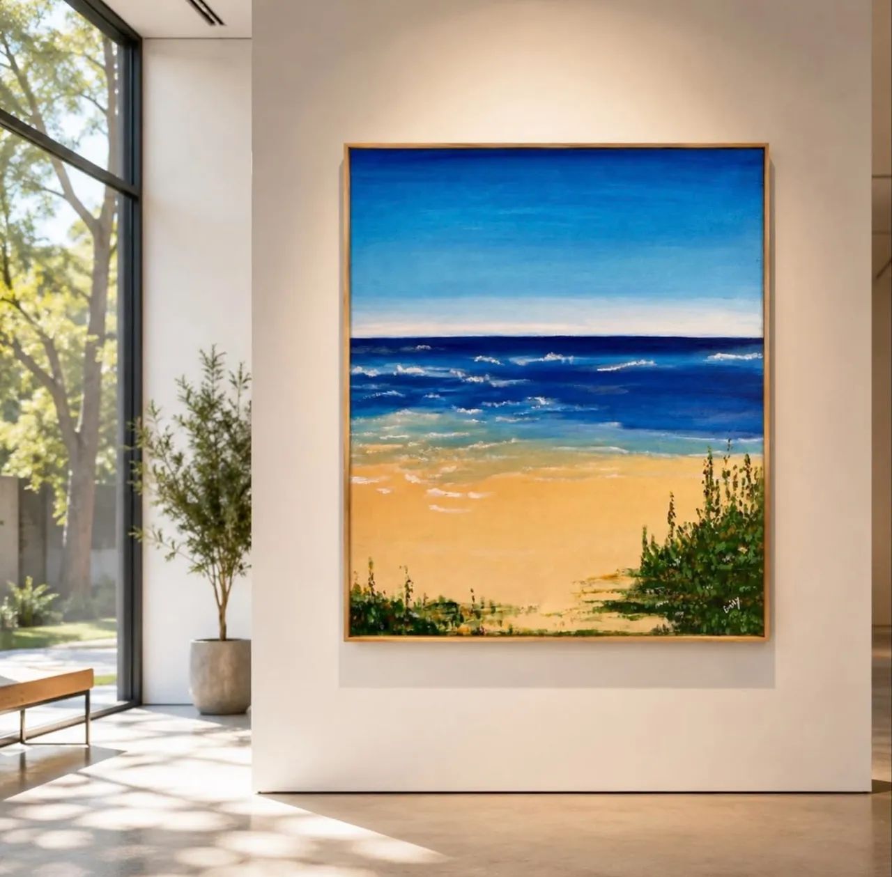 Quadro Original Pintado à Mão - Paisagem - Peça Única - Foto 2