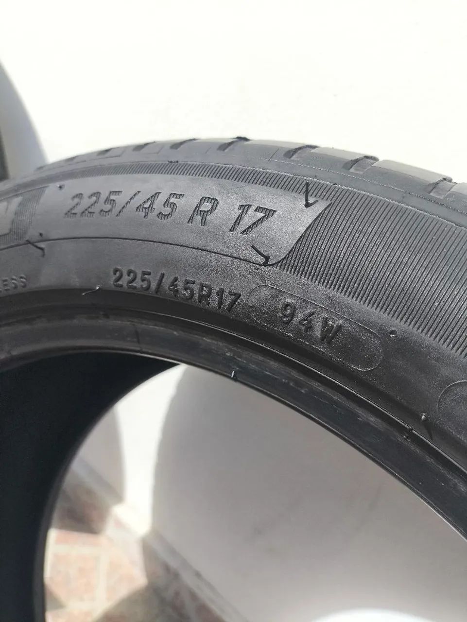 Par pneus Michelin Primacy 225/45 R17  meia vida. Sem remendos. - Foto 3