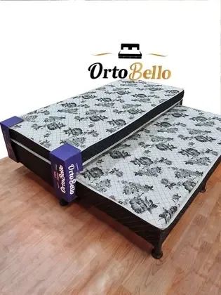 Cama Solteiro com Auxiliar Ortopédica Bibox Ortobello / pronta entrega 