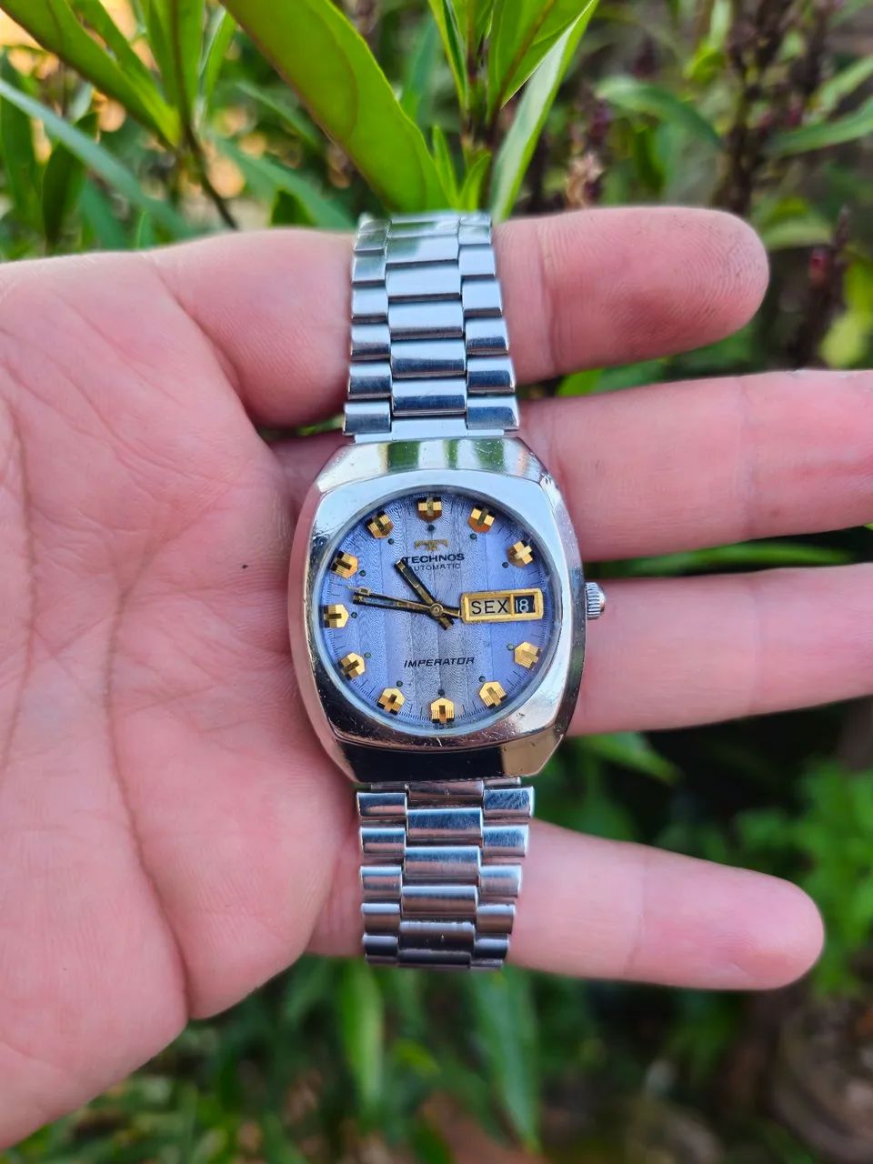 Relogio technos imperador automatico doto original 
