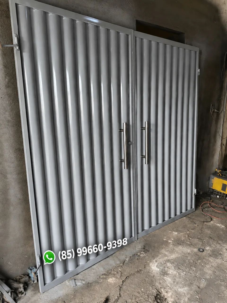 Portão aço galvanizado 1.400
