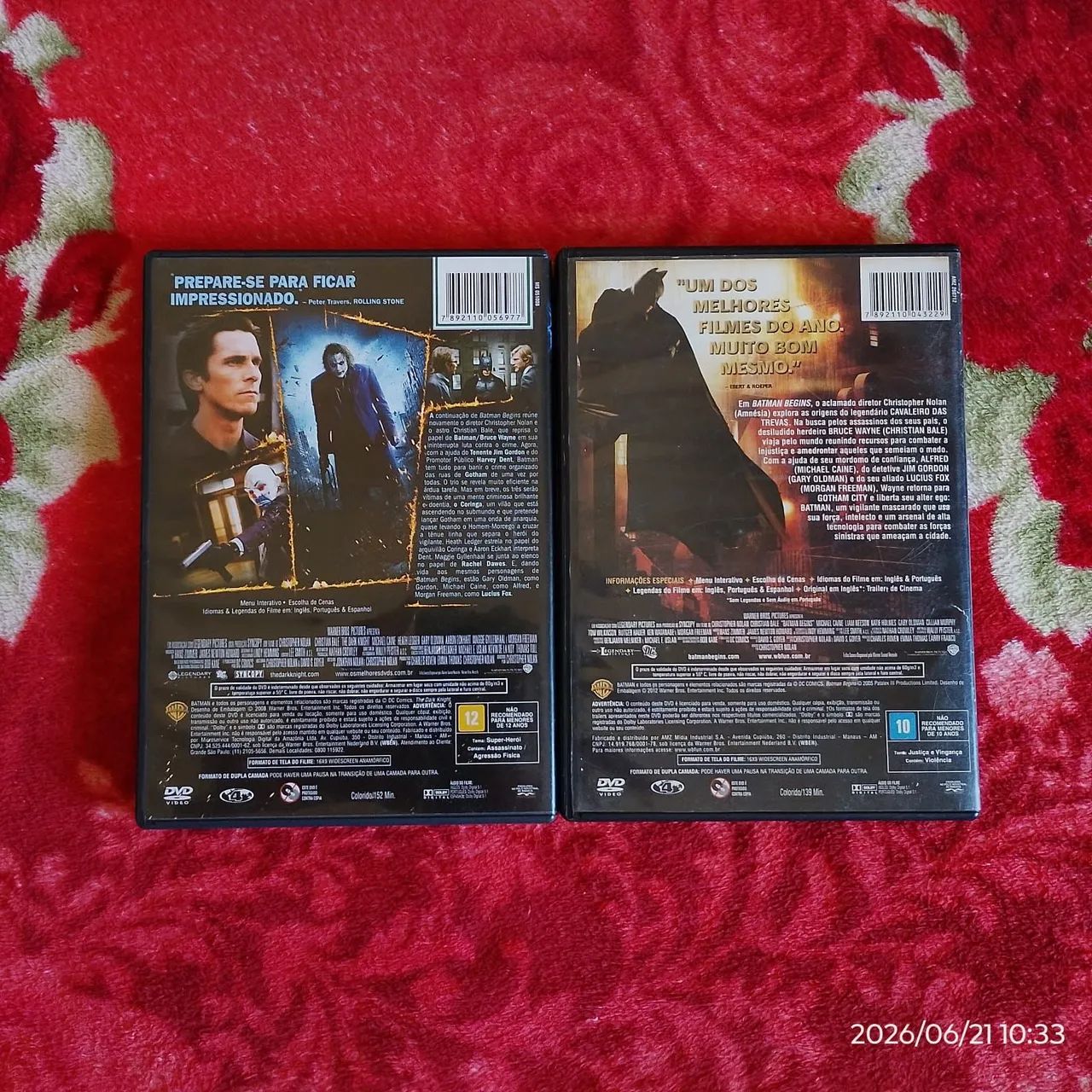 DVD Batman Begins e Cavaleiro das Trevas - Foto 2