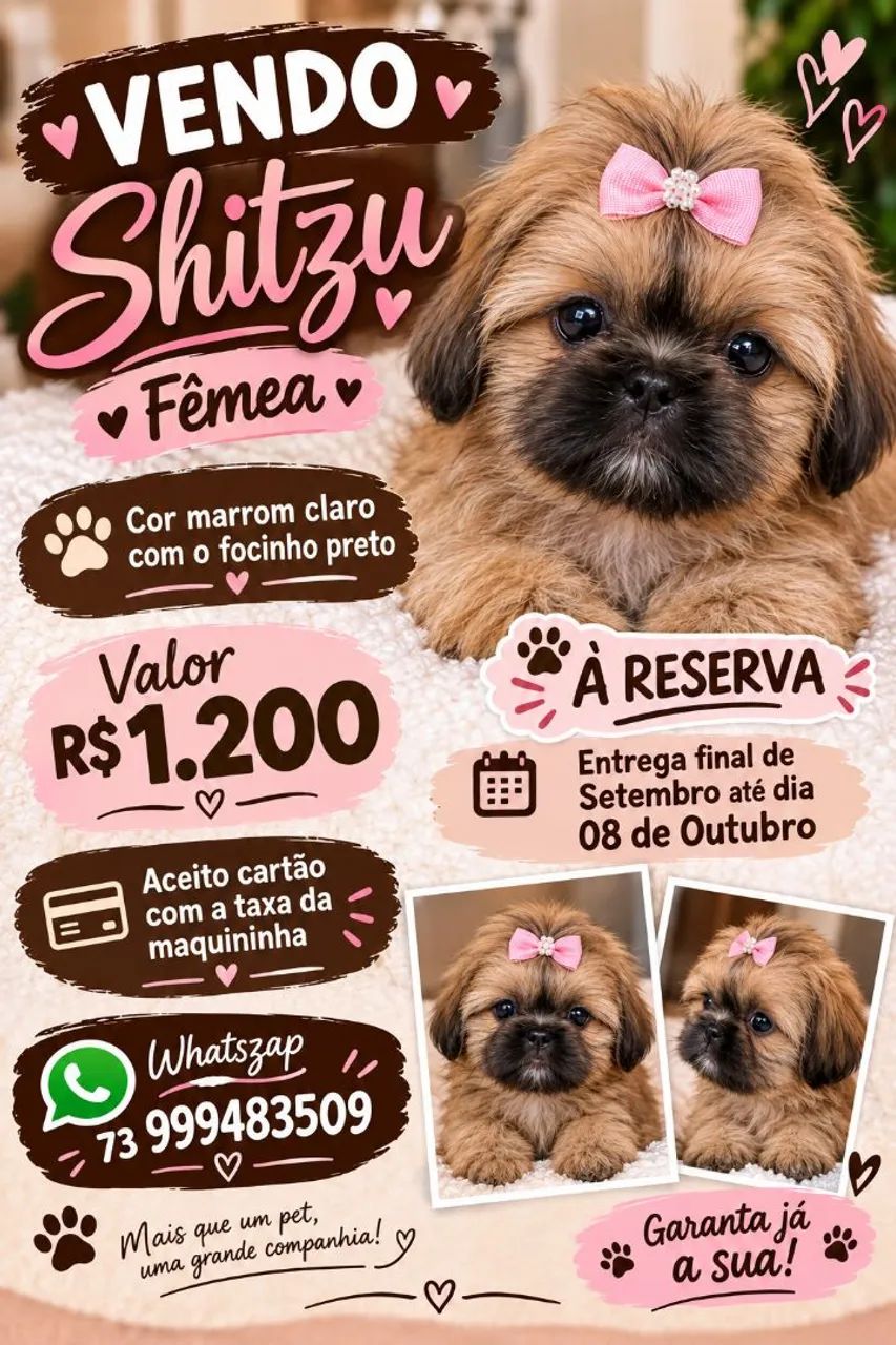 Shitzu pra reserva 