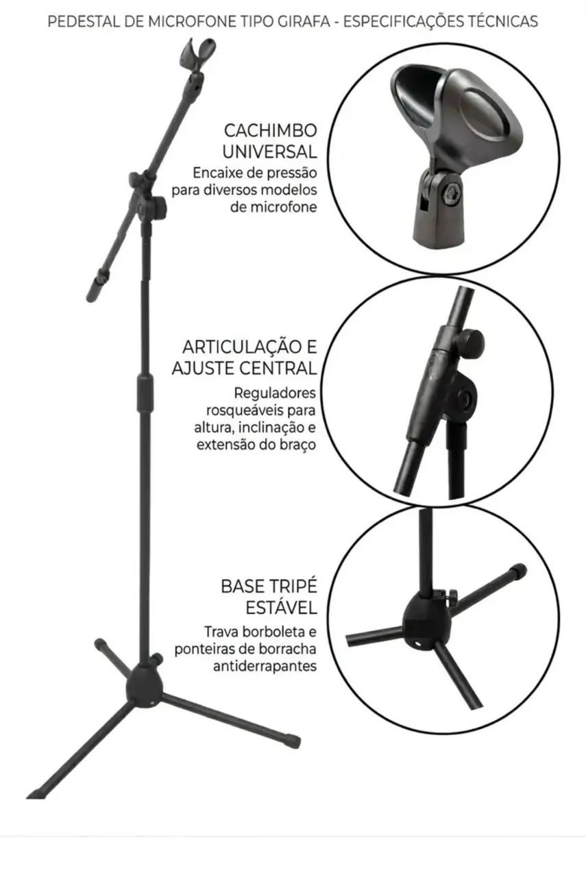 Pedestal pra Microfone  - Foto 2