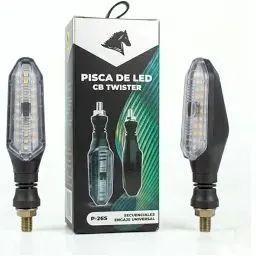 2 kit - Pisca led cb twister encaixe universal 