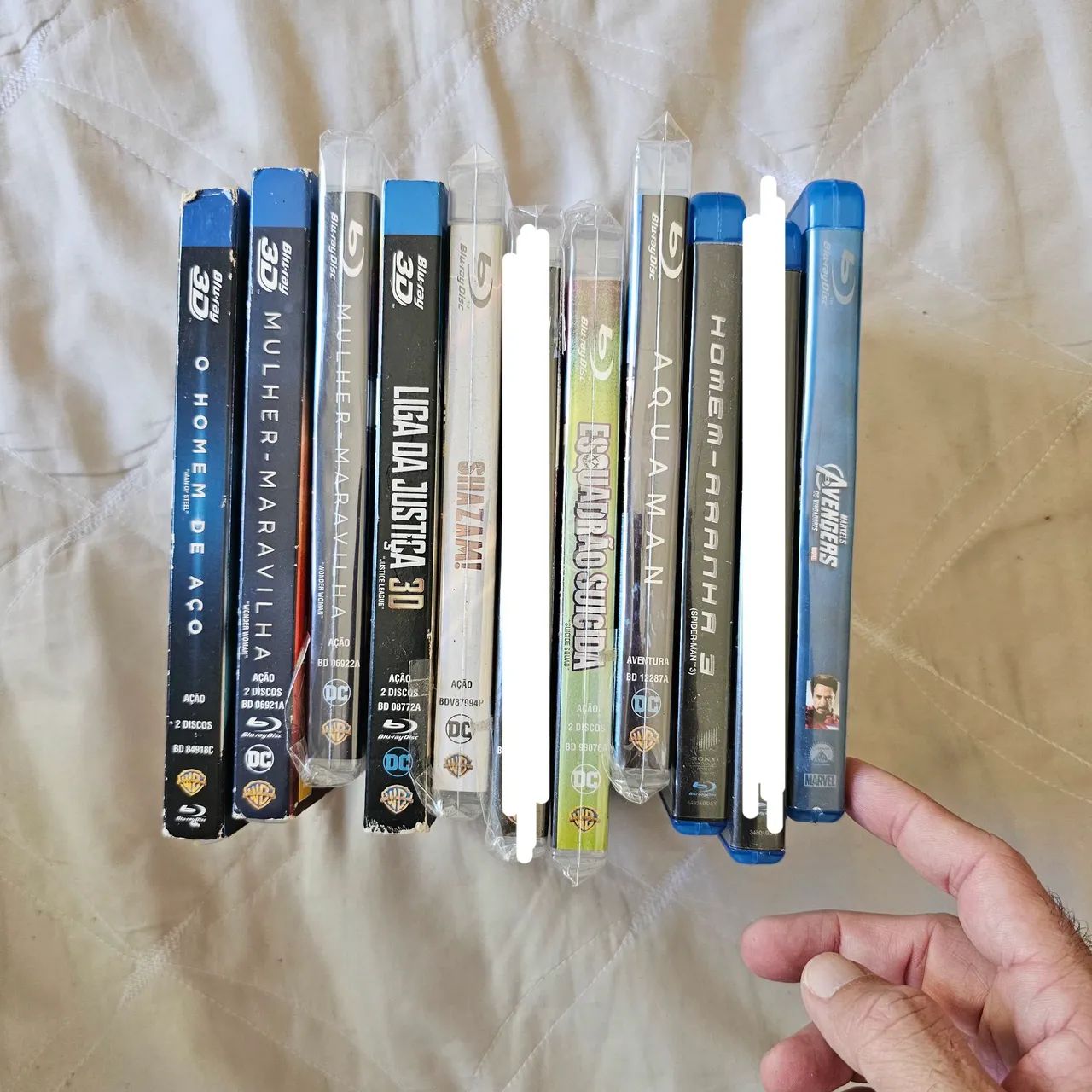 Blu ray super heróis Marvel e DC