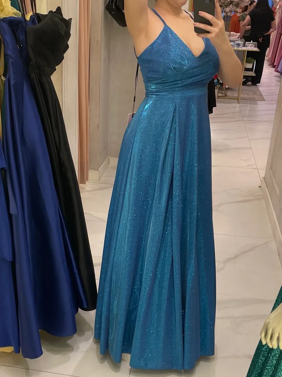 Vestido Longo Azul - Foto 2
