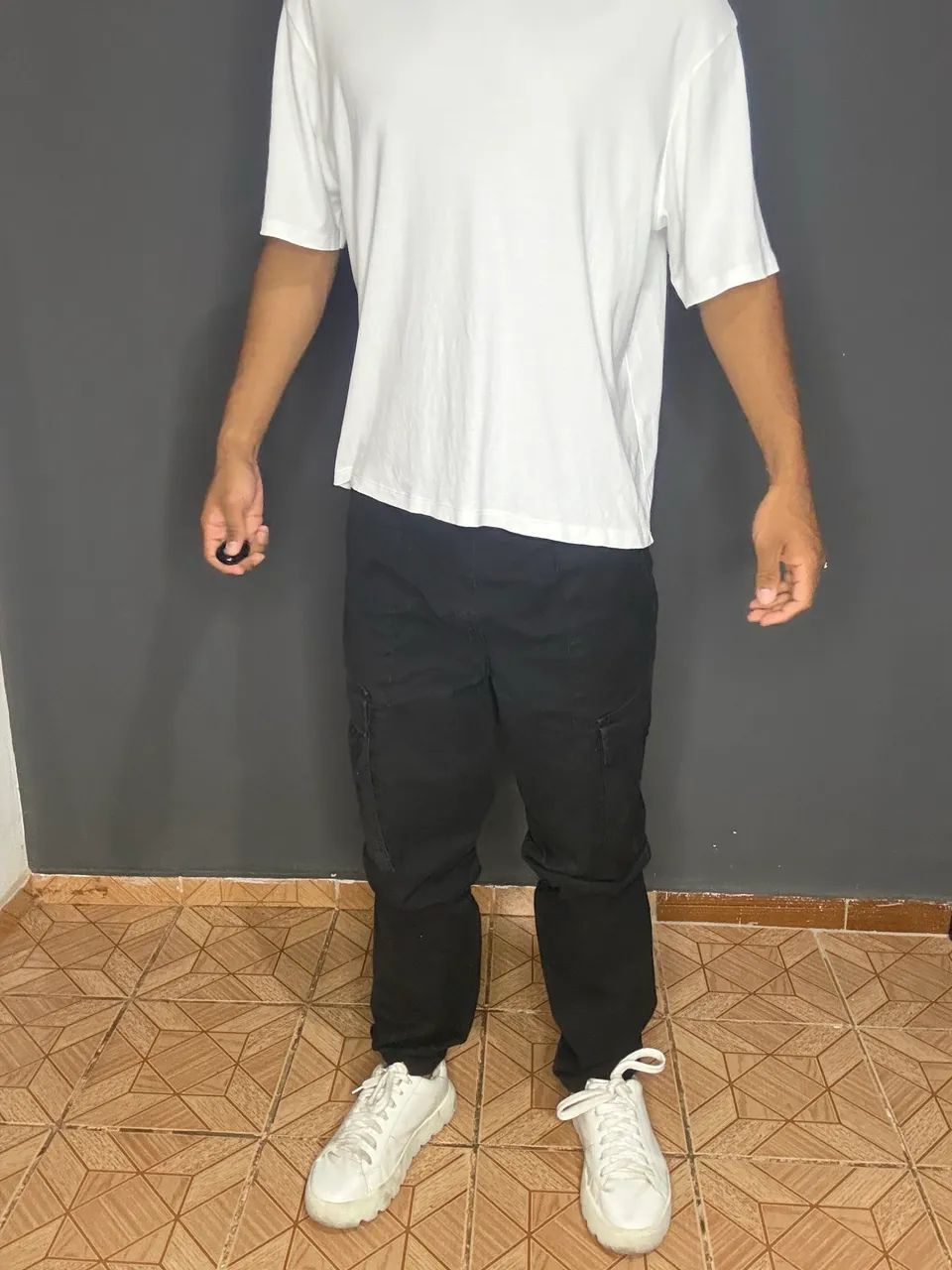 Calça Cargo Masculina Preta  - Foto 2