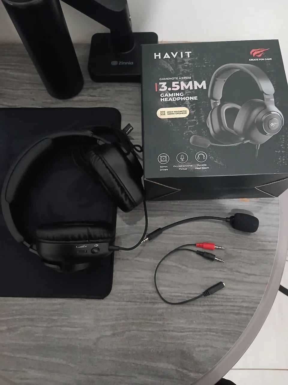 Headset Gamer Havit H2230D 50mm P3 - Impecável + Caixa - Foto 3