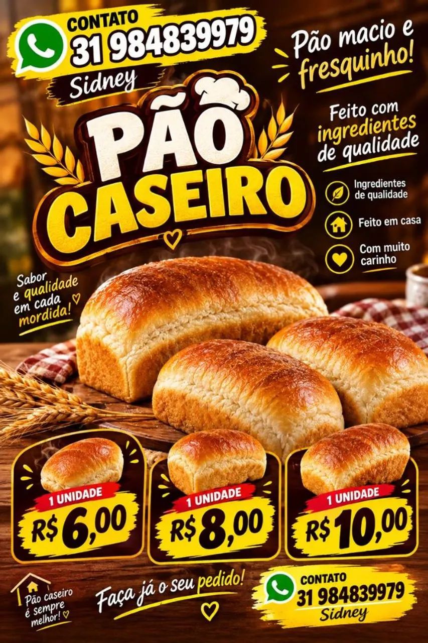 Pão caseiro 