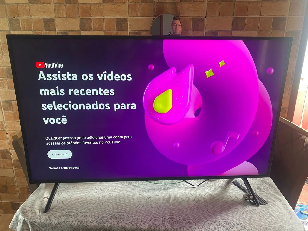 Tv Samsung 50 polegadas smart 4k luxo  - Foto 4